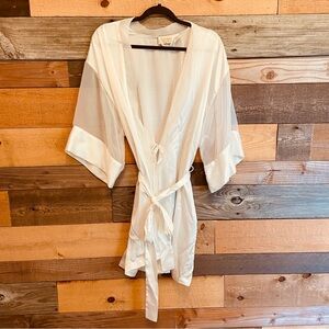 Vintage gold label Victoria's Secret Sheer White Robe